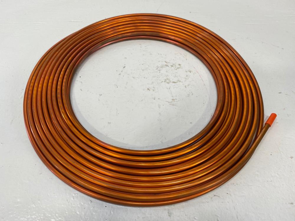 Lot of (4) Halstead 1/4" x 50' Soft Copper Refrigeration Tubing
